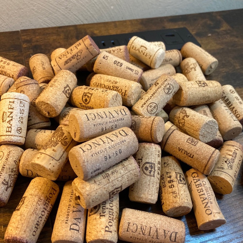 62 Count Assorted Real Wine Corks for Crafts DIY Projects Italian Wineries Bulk
